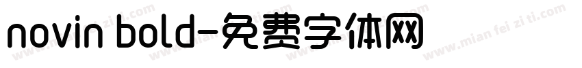 novin bold字体转换